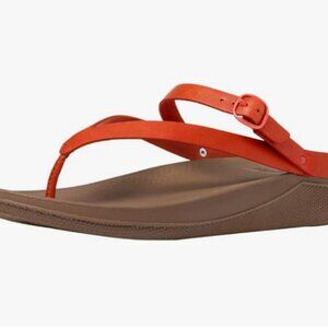 ✨ FitFlop Women’s Sandals – Orange Slingback Thong Style ✨ Size 7